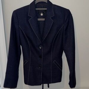 Express Black Blazer with Contrasting Stitching